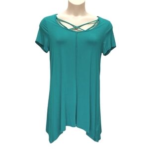 Terre Bleue Strappy Tunic Top